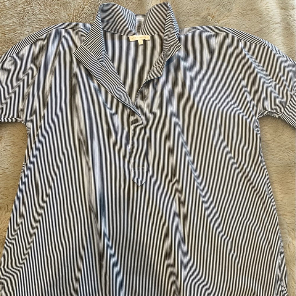 Navy and white stripe Ann Mashburn top